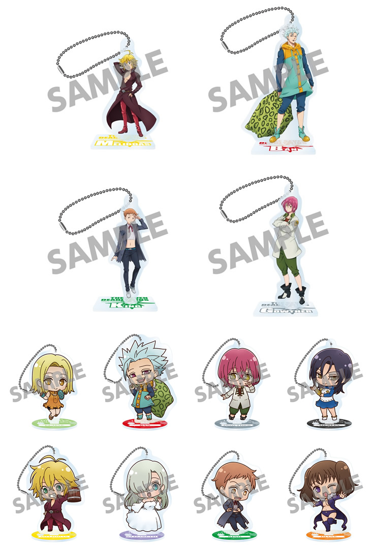 アクリルスタンドキーチェーン描き下ろし4種＋オリジナルミニキャラ8種［全12種］